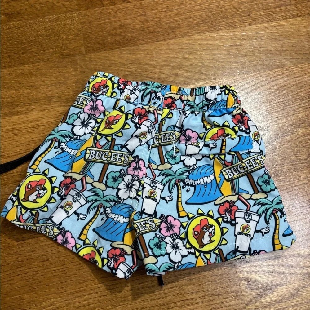 Buc-ee’s Baby Swim Trunks | 3-6 Months | Hawaiian Print Board Shorts